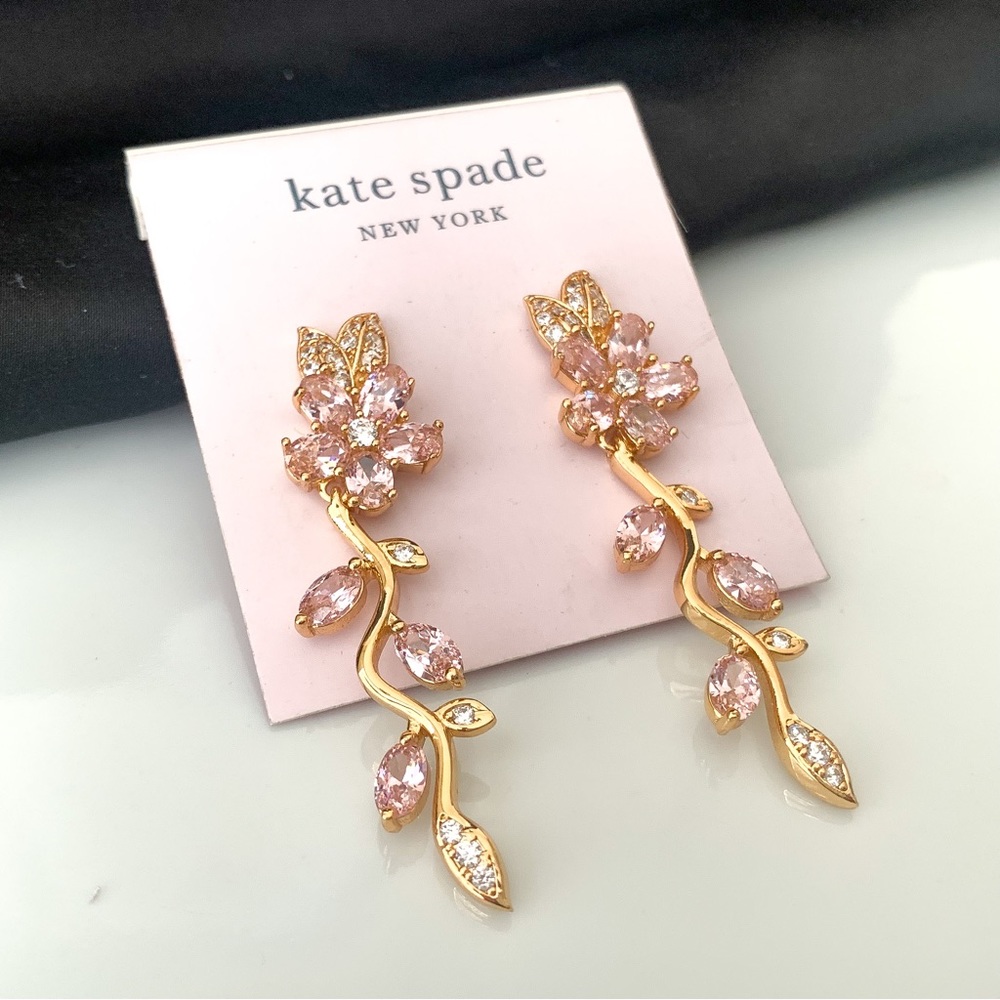Kate Spade flower pendant earrings